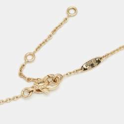 Dior Rose Des Vents 5 Motif Mother of Pearl Diamonds 18k Yellow Gold Necklace