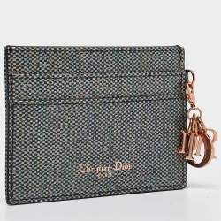 Pre Owned Dior Multicolor Leather Lady Dior Card Holder