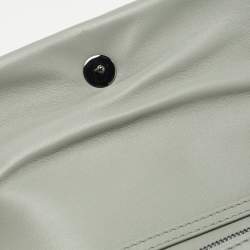 Dior Stone Grey Macrocannage Leather Mini Caro Bag