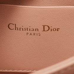 Dior Rose des Vents Cannage Leather Mini My Dior Top Handle Bag