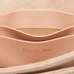 Dior Beige Cannage Fabric Mini My Dior Top Handle Bag