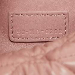 Dior Pink Cannage Leather Small Diortravel Nomad Pouch