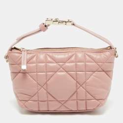 Dior Pink Cannage Leather Small Diortravel Nomad Pouch