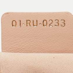 Pre Owned Dior Pink Supple Macrocannage Leather Small Ammi Shoulder Bag