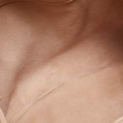 Pre Owned Dior Pink Supple Macrocannage Leather Small Ammi Shoulder Bag