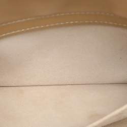 Pre Owned Dior Gold Iridescent Cannage Leather Medium Lady D-Joy Tote
