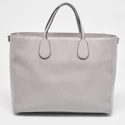 Pre Owned Dior Grey Cannage Leather Nappy Diaper Bag