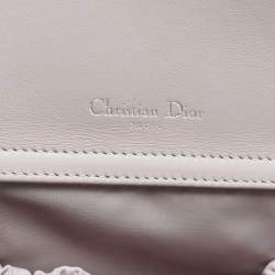 Pre Owned Dior Grey Cannage Leather Nappy Diaper Bag