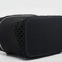 Pre Owned Dior Black Canvas Embroidered DiorTravel Vanity Case