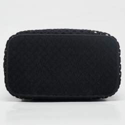 Pre Owned Dior Black Canvas Embroidered DiorTravel Vanity Case