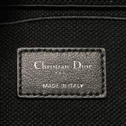 Pre Owned Dior Black Canvas Embroidered DiorTravel Vanity Case
