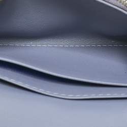 Dior Blue Cannage Leather My Dior Glycine Wallet