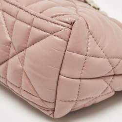 Dior Dusty Pink Macrocannage Leather Small Diortravel Nomad Pouch