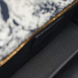 Dior Navy Blue/White Toile de Jouy Reverse 30 Montaigne Shoulder Bag