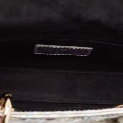 مملوكة مسبقًا Dior Silver Iridescent Diamond Cannage Leather Medium Lady D-Joy Tote