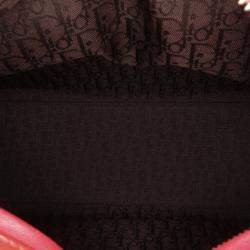 Pre Owned Dior Red Medium Patent Cannage Lady Dior Bag