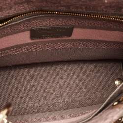 Dior Pink/Grey Canvas Medium Toile de Jouy Lady D-Lite Tote