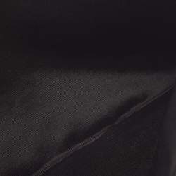 Pre Owned Dior Black Nubuck Leather 1947 Lily of the Valley Pouch