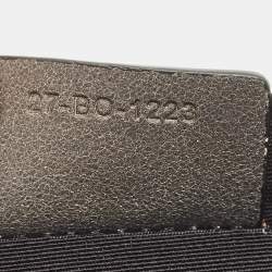 Pre Owned Dior Black Nubuck Leather 1947 Lily of the Valley Pouch