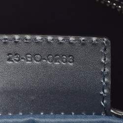 Pre Owned Dior Navy Blue Oblique Canvas Changing Bag