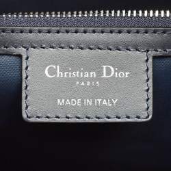 Pre Owned Dior Navy Blue Oblique Canvas Changing Bag