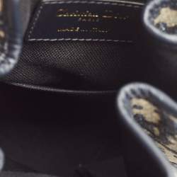 Pre Owned Dior Blue/Beige Oblique Canvas and Leather Medium C'est Dior Bag