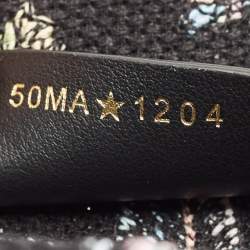 Dior Multicolor Embroidered Canvas Medium Book Tote