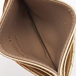 Dior Gold Cannage Leather 30 Montaigne Card Holder
