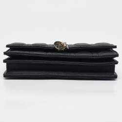 Dior Black Cannage Leather Mini My Dior Top Handle Bag