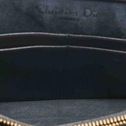 Dior Silver Microcannage Patent Leather 2in1 30 Montaigne Pouch Bag