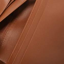 Dior Brown Cannage Leather Mini Lady Dior Wallet