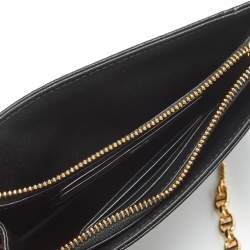 Pre Owned Dior Black Cannage Leather Caro Every Dior Pouch