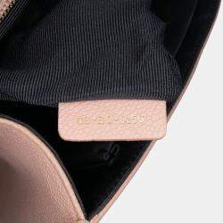 Pre Owned Dior Pink Medium Grained Calfskin Diorama Flap Bag