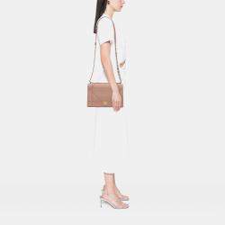 Pre Owned Dior Pink Medium Grained Calfskin Diorama Flap Bag