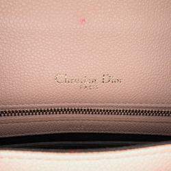Pre Owned Dior Pink Medium Grained Calfskin Diorama Flap Bag