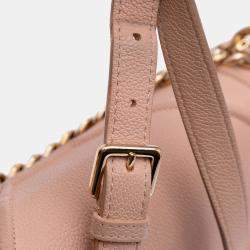 Pre Owned Dior Pink Medium Grained Calfskin Diorama Flap Bag