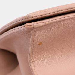 Pre Owned Dior Pink Medium Grained Calfskin Diorama Flap Bag