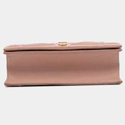 Pre Owned Dior Pink Medium Grained Calfskin Diorama Flap Bag