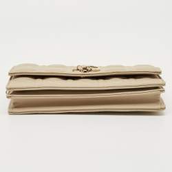 Pre Owned Dior Beige Cannage Leather Mini My Dior Top Handle Bag