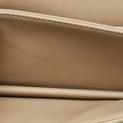 Pre Owned Dior Beige Cannage Leather Mini My Dior Top Handle Bag