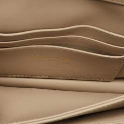 Pre Owned Dior Beige Cannage Leather Mini My Dior Top Handle Bag