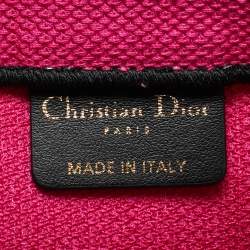 Pre Owned Dior Multicolor Jungle Pop Embroidered Canvas Large Book Tote