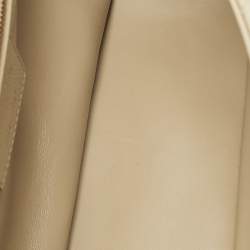 Pre Owned Dior Beige Cannage Leather Large Caro Shoulder Bag