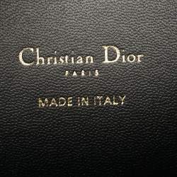 Pre Owned Dior Black Cannage Leather Medium Dior Toujours Vertical Tote