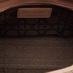 Pre Owned Dior Dusty Pink Quilted Leather Small Lady Dior My ABCDior Tote