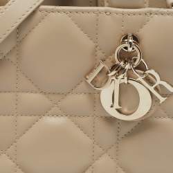 مملوكة مسبقًا Dior Book Mini Beige Cannage Leather Tote