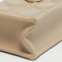 مملوكة مسبقًا Dior Book Mini Beige Cannage Leather Tote