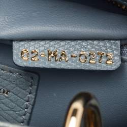 Pre Owned حقيبة يد توتس ديور ليدي ديور جلد سحلية رمادي فاتح صغير