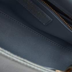 Pre Owned حقيبة يد توتس ديور ليدي ديور جلد سحلية رمادي فاتح صغير