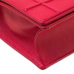 Pre Owned Dior Red Leather Large Diorama Flap Shoulder bag